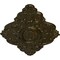 Ekena Millwork Ashford Ceiling Medallion, Hand-Painted Green Gold, 42 3/4"W x 28 7/8"H x 1"P CM42X28ASGGS - alternate 3